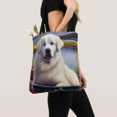 パドル素晴らしにピレネーを描く:風光明媚な冒険 トートバッグ (クローズアップ)