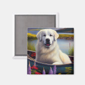 パドル素晴らしにピレネーを描く：風光明媚な冒険 マグネット (正面/裏面)