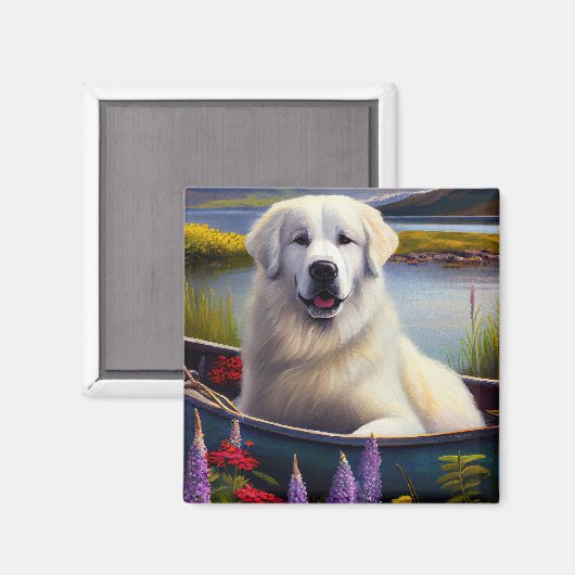 パドル素晴らしにピレネーを描く：風光明媚な冒険 マグネット (正面/裏面)