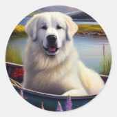 パドル素晴らしにピレネーを描く:風光明媚な冒険 ラウンドシール (正面)