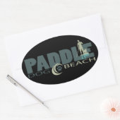 パドル素晴らしボード愛好家のためのシール 楕円形シール (封筒)