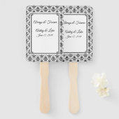 パドル結婚ファン ハンドファン (正面&裏面)