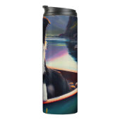 パドル縁どにコリーを乗せる絶景の冒険 タンブラー (回転右)