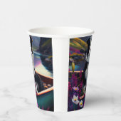 パドル縁どにコリーを乗せる絶景の冒険 紙コップ (右)