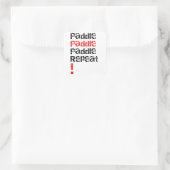 パドル...繰り返し – スタンドアップパドルボードデザイン スクエアシール (バッグ)