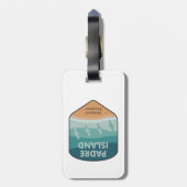 パドレアイランドナショナルシーショアテキサス州シーグルス ラゲッジタグ (裏面縦)