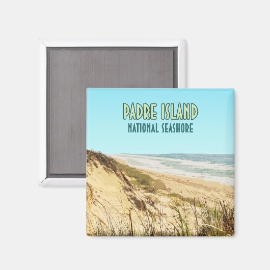 パドレアイランドナショナルシーショアテキサス州 マグネット (正面/裏面)