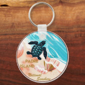 パドレアイランドナショナルシーショア キーホルダー (正面)