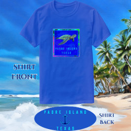パドレアイランドTX海ブルーシーカメ Tシャツ