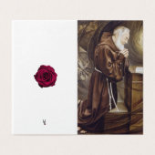 パドレピオカトリック弔問サンキューカード (外部フラット)