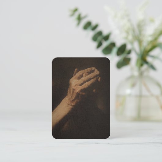 パドレピオ祈りの言葉アフターコミュニオン祈りの言葉カード 名刺 (スタンド正面)