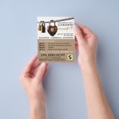 パドロックぶら下がったズ・オン・ロープ、ロック広告スミス チラシ (手)