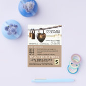 パドロックぶら下がったズ・オン・ロープ、ロック広告スミス チラシ (シングル)