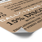 パドロックぶら下がったズ・オン・ロープ、ロック広告スミス ポスター (角)