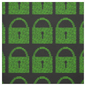 パドロックコンピュータコード – 黒の緑 ファブリック (見本)