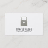 パドロック |セキュリティ 名刺 (裏面)