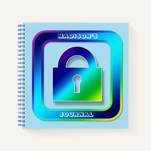 パドロパーソナライズされたックカスタム文字 ノートブック (正面)