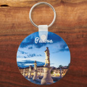 パドヴァのライトアップされた像の列 キーホルダー (正面)
