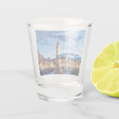 パドヴァのライトアップされた像の列 ショットグラス (裏面)