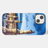 パドヴァの輝く彫像の列 iPhoneケース (裏面横)