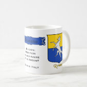 パナイタリアンスロマノヘラルディックシールドとブレゾン コーヒーマグカップ (正面右)