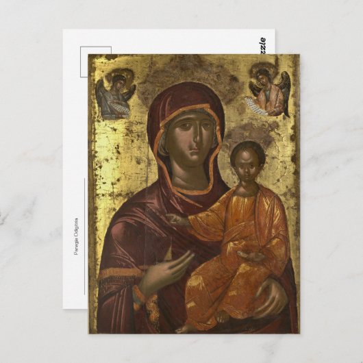 パナギアオデジトリア正教会のキリスト教アイコン ポストカード (正面/裏面)