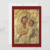 パナギアオブエルサレム祈りの言葉カード サンキューカード (正面)