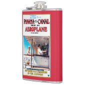 パナマおよび運河の飛行機映画広告宣伝Poste フラスク (左)