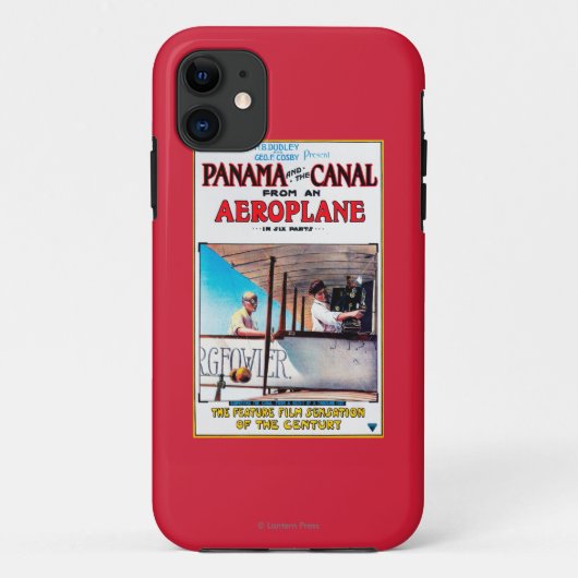 パナマおよび運河の飛行機映画広告宣伝Poste Case-Mate iPhoneケース (裏面)