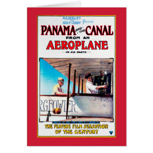 パナマと運河の飛行機映画プロモポスト