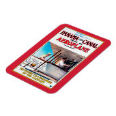 パナマと運河の飛行機映画プロモポスト マグネット (左側)