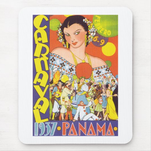 パナマのカーニバル マウスパッド (正面)