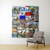 パナマの写真のタピズ・コラージュ タペストリー (インサイチュ)