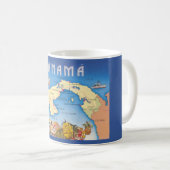 パナマの地図マグカップ コーヒーマグカップ (正面右)