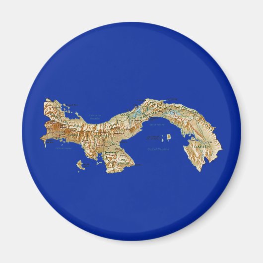 パナマの地図マグネット マグネット (正面)