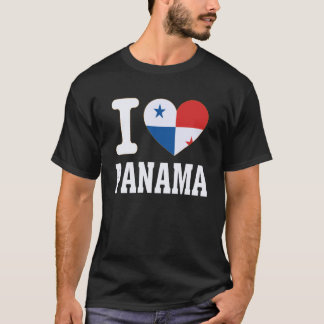パナマの思い出 ハート型の記念品 愛をこめて 旅の思い出 Tシャツ