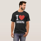 パナマの愛ハートのお土産ラバーズプライド旅行 1 Tシャツ (正面フル)