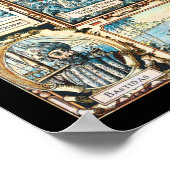 パナマの「海賊」地図 ポスター (角)