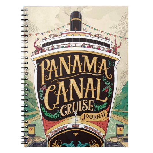 パナマクルーズ日記 ノートブック (正面)