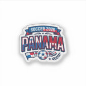 パナマサッカー2026 サッカー 太字 国名 タイポグラフィ シール (正面)