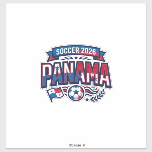 パナマサッカー2026 サッカー 太字 国名 タイポグラフィ シール (シート)