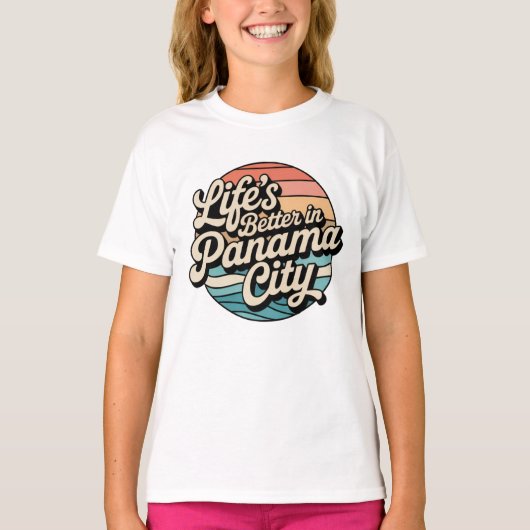 パナマシティで暮らすのが最高 Tシャツ (正面)