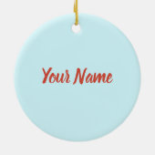 パナマシティトゥカンレトロパームツリーズヴィンテージ セラミックオーナメント (裏面)