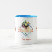 パナマシティトゥカンレトロパームツリーズヴィンテージ マグカップ (中央)