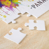 パナマシティパナマスカイライン ジグソーパズル (側面)