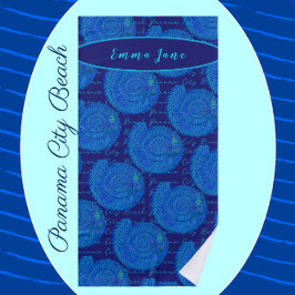 パナマシティビーチフロリかわいらしダブルーシーシェル ビーチタオル