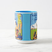 パナマシティビーチフロリダコーヒーマグ ツートーンマグカップ (中央)