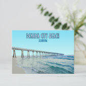 パナマシティビーチフロリダヴィンテージフラットカード (スタンド正面)