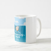 パナマシティビーチフロリダヴィンテージ旅行ポスター。 コーヒーマグカップ (正面右)