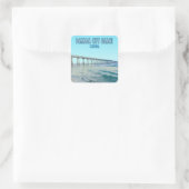 パナマシティビーチフロリダヴィンテージ スクエアシール (バッグ)